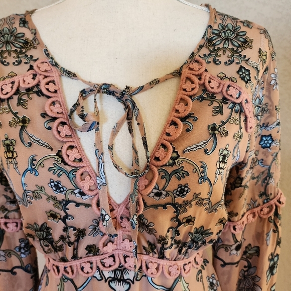 For Love & Lemons Saffron Mini Dress Size XS - Picture 5 of 10